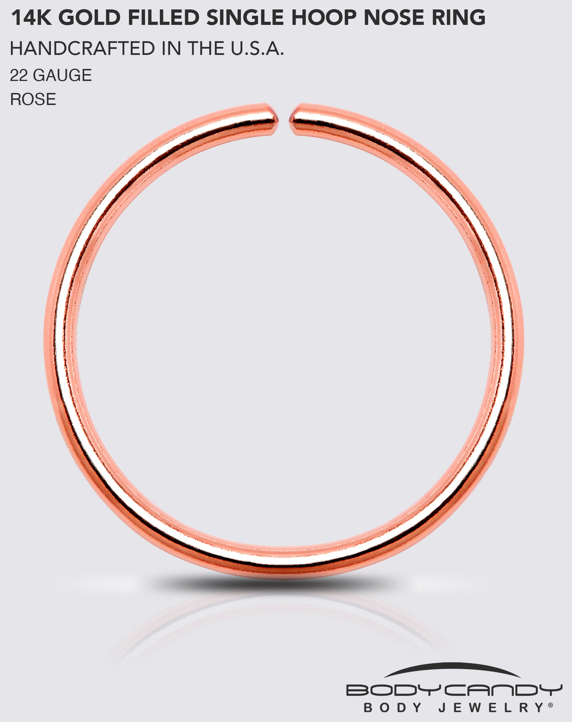 Rose Gold Hoop Ear/Nose Ring