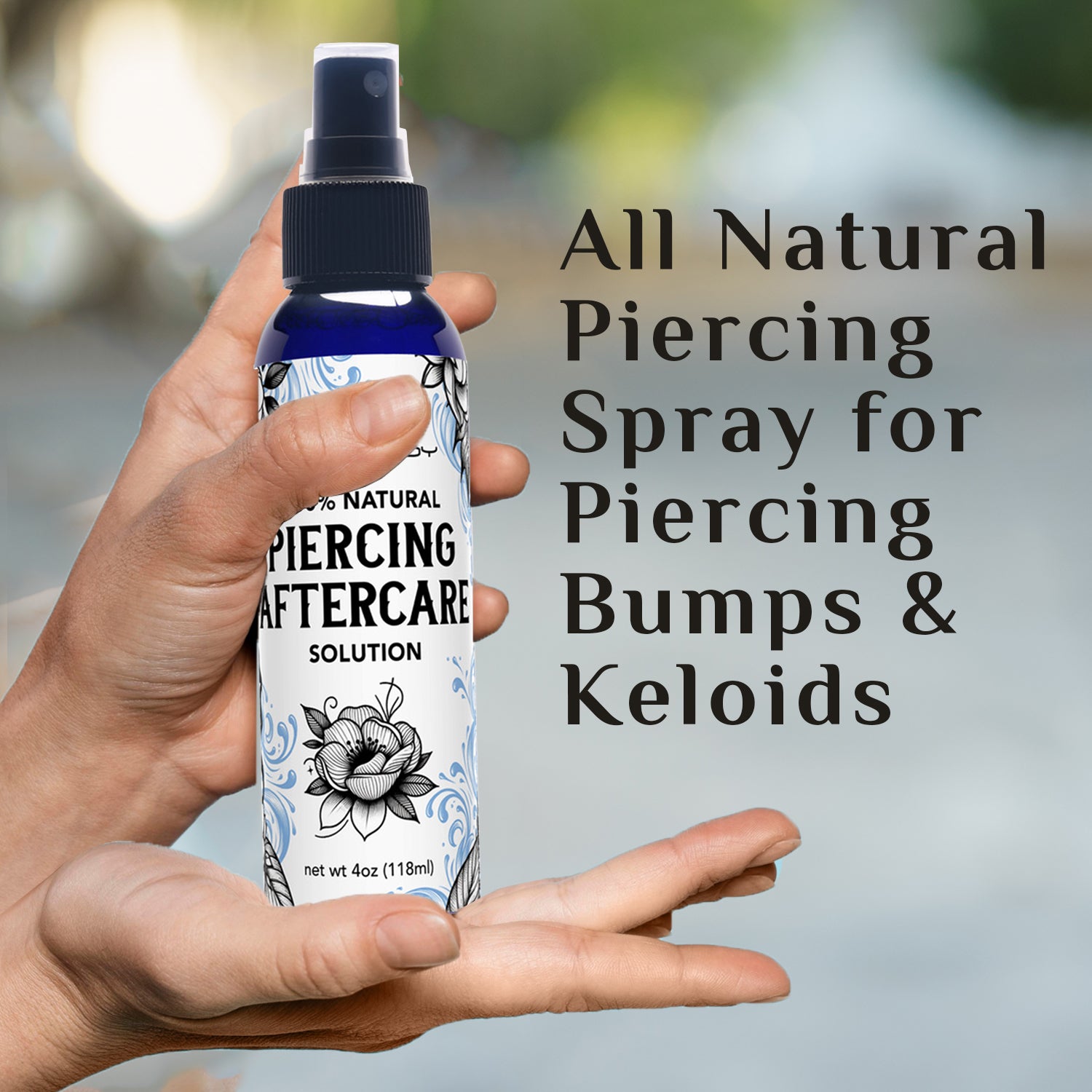 Body Candy 100% Natural Body Piercing Aftercare Solution