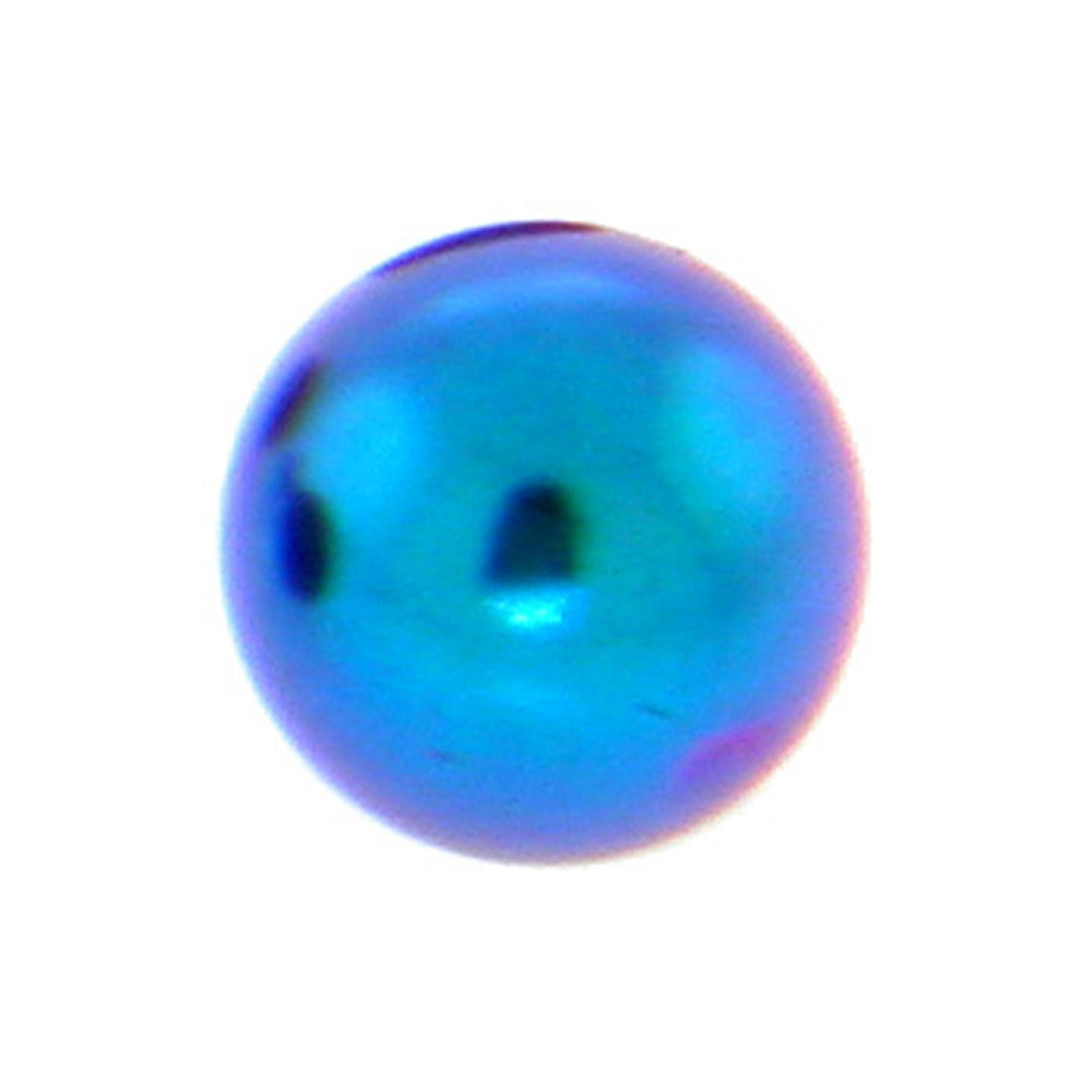 Teal Titanium Threaded 5mm Replacement Ball