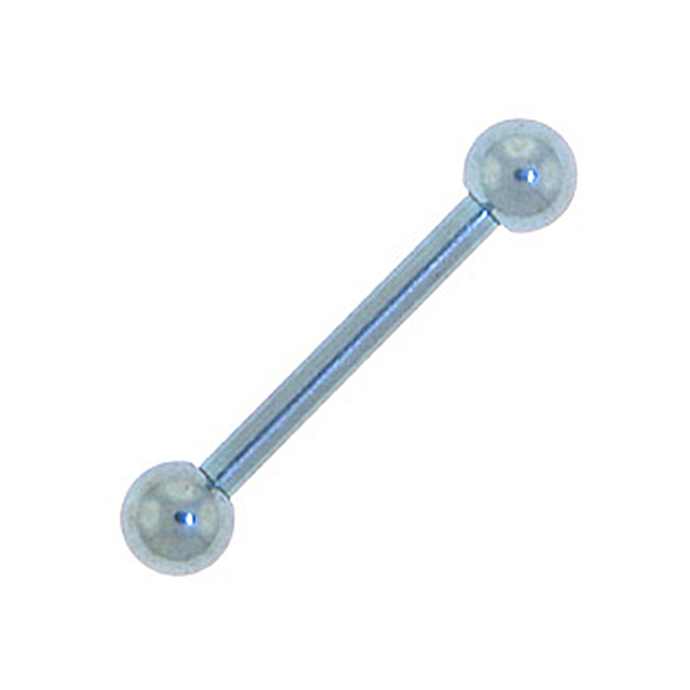 Solid Titanium Light Blue Barbell 3/8-3mm