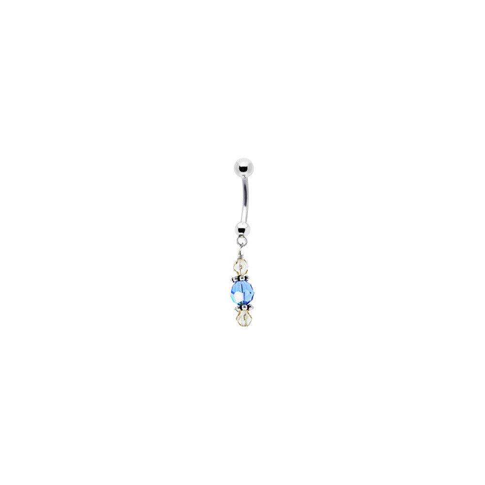 Enchanting ADRIANA Beaded Dangle Belly Button Ring