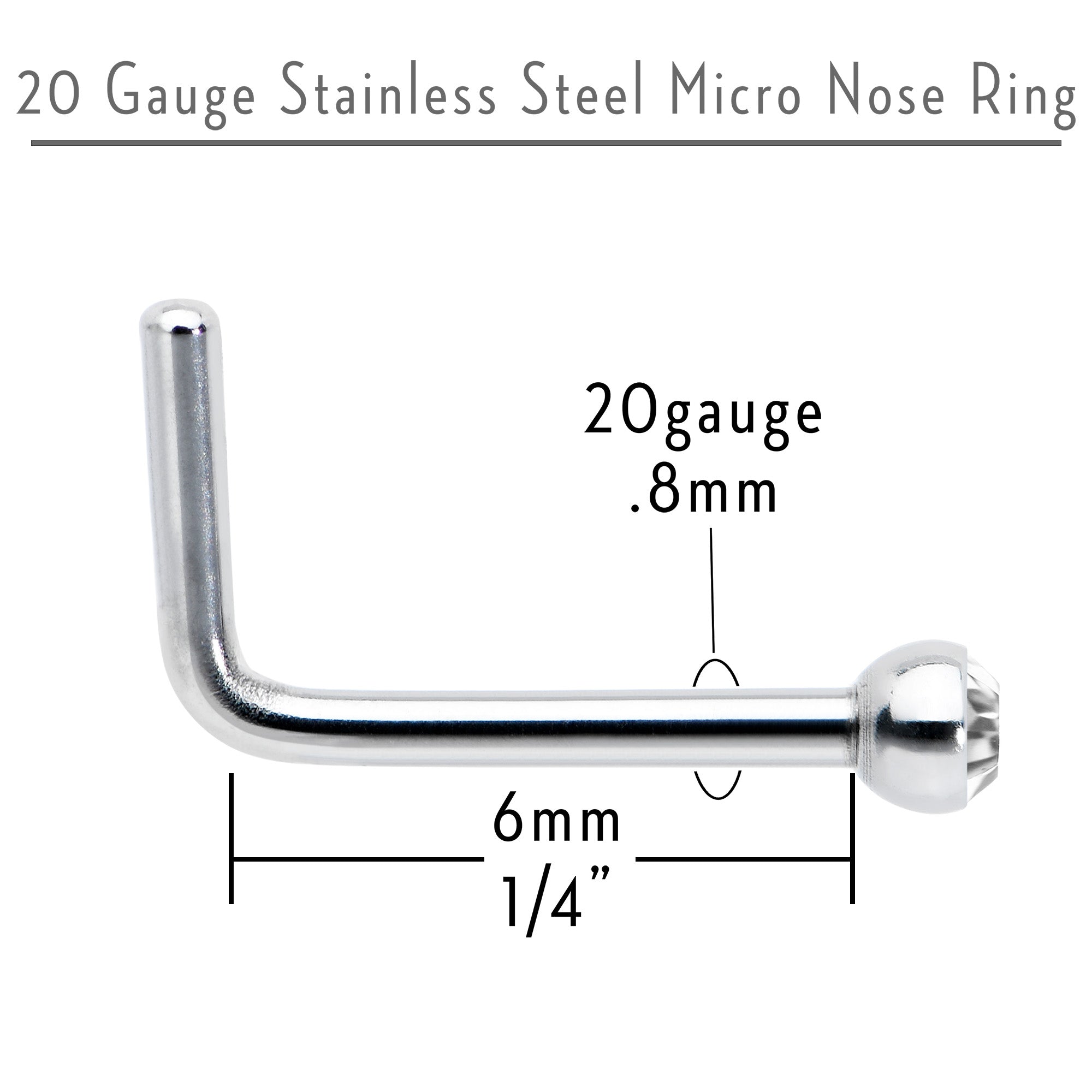 Micro hot sale nose ring