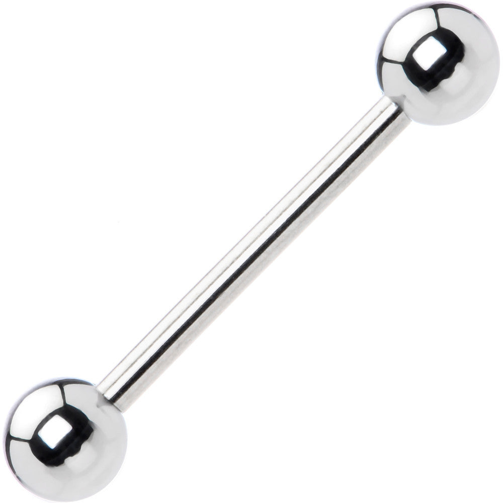 14 Gauge Straight Stainless Steel Barbell 5/8 5mm