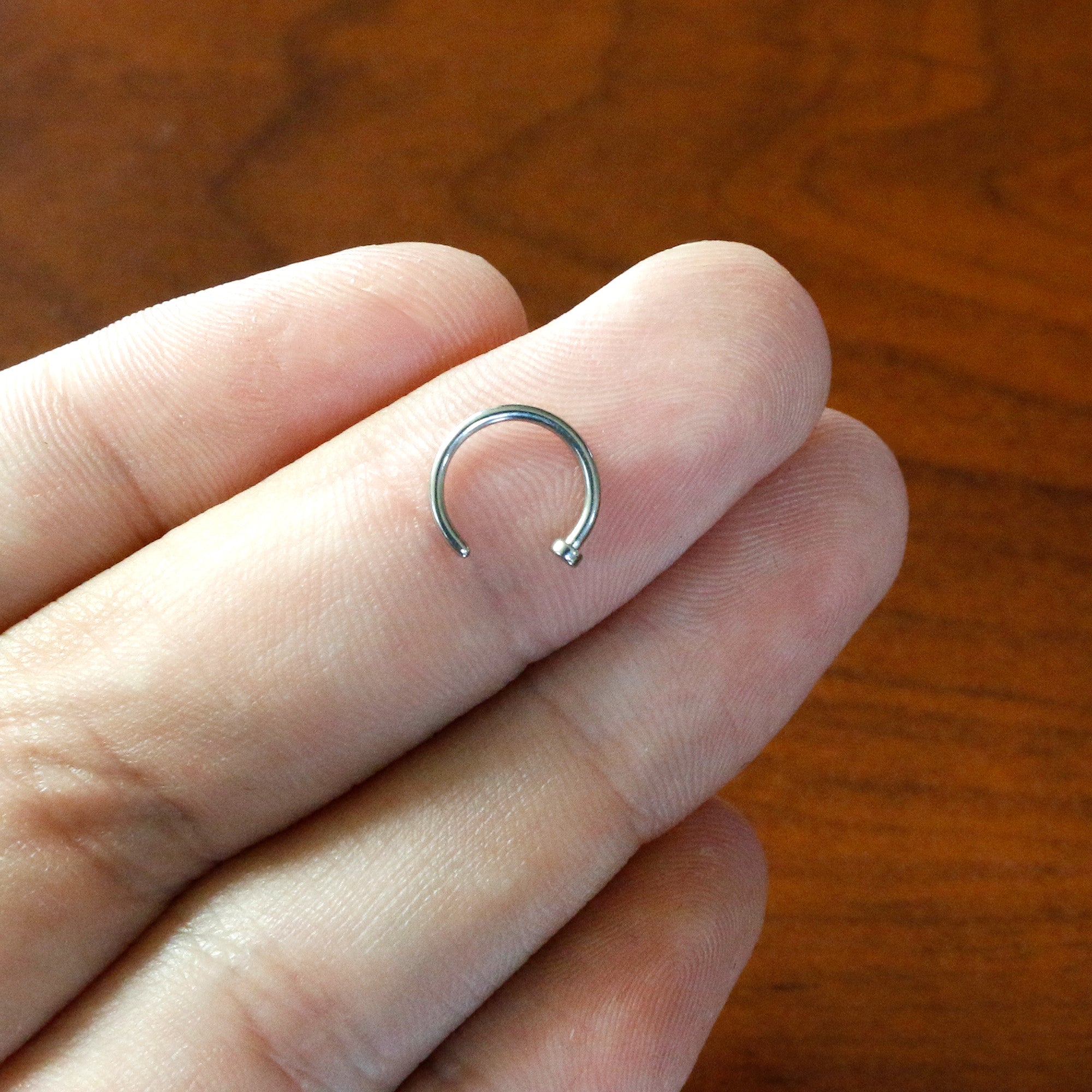 18g nose ring deals hoop