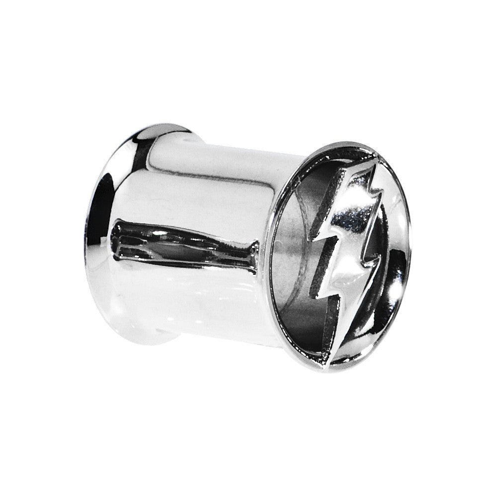 00 Gauge Stainless Steel Double Flare Ligthning Bolt Tunnel