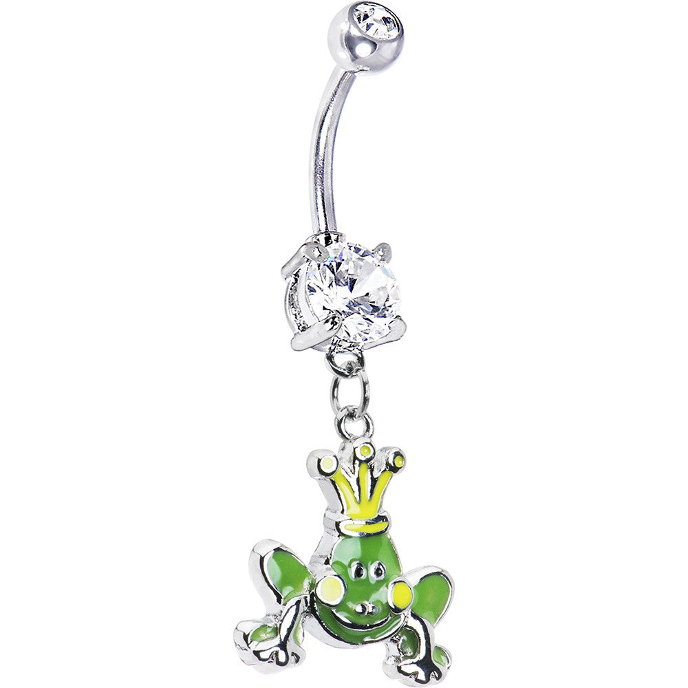 Green Frog Prince Belly Ring