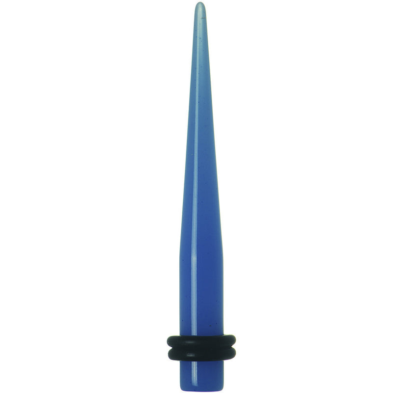 2 Gauge Blue Acrylic Taper