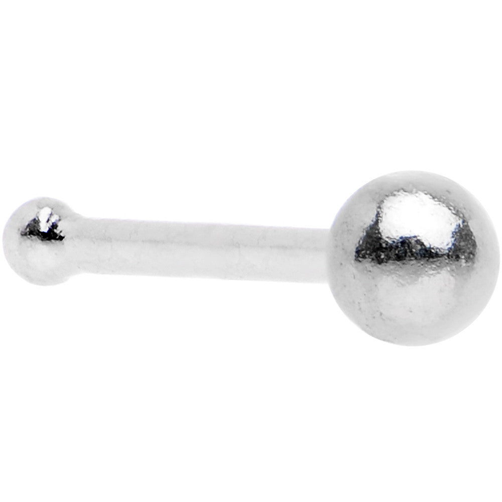 Sterling Silver 2mm Ball Nose Bone