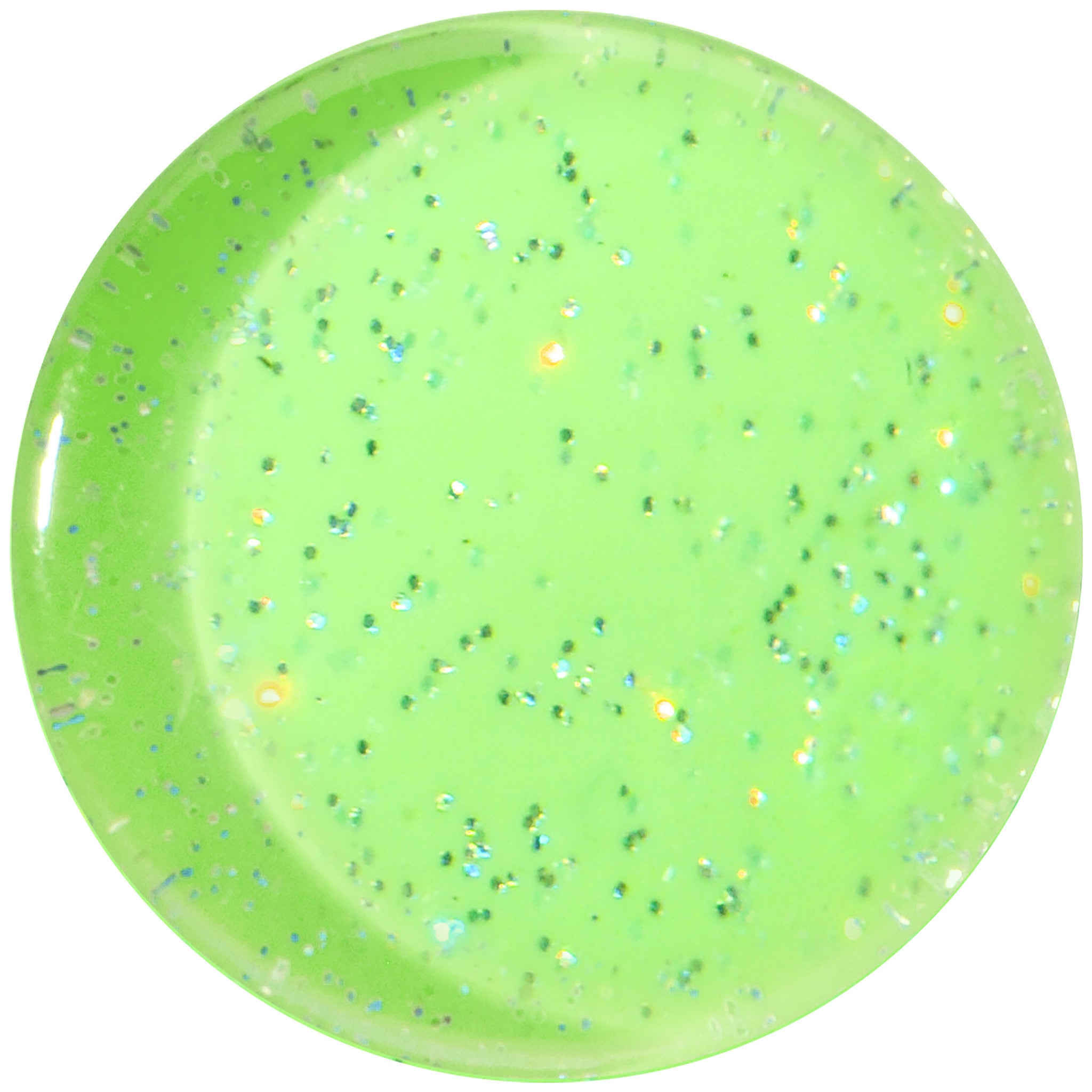 20mm Green Neon Glitter Saddle Plug