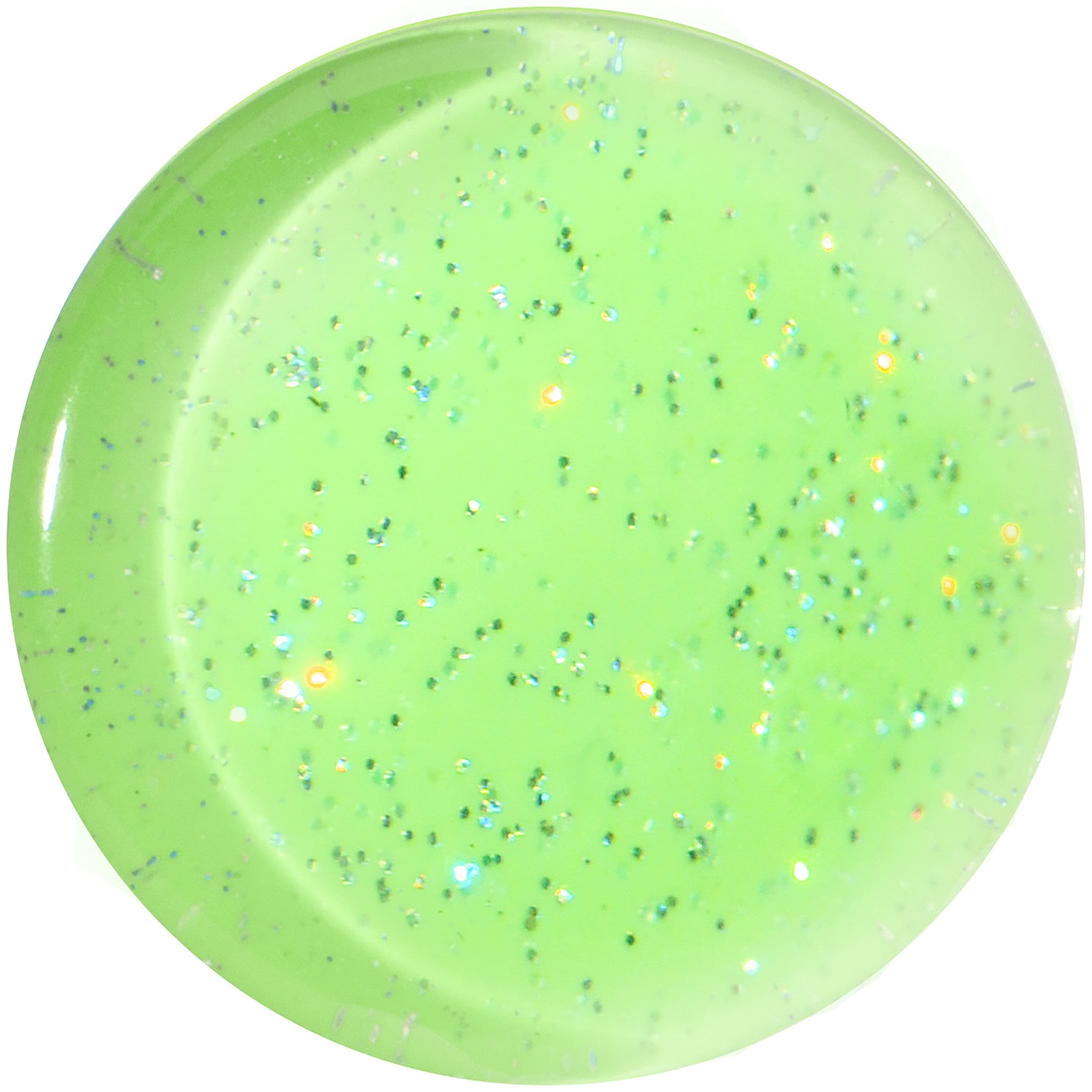 26mm Green Neon Glitter Saddle Plug