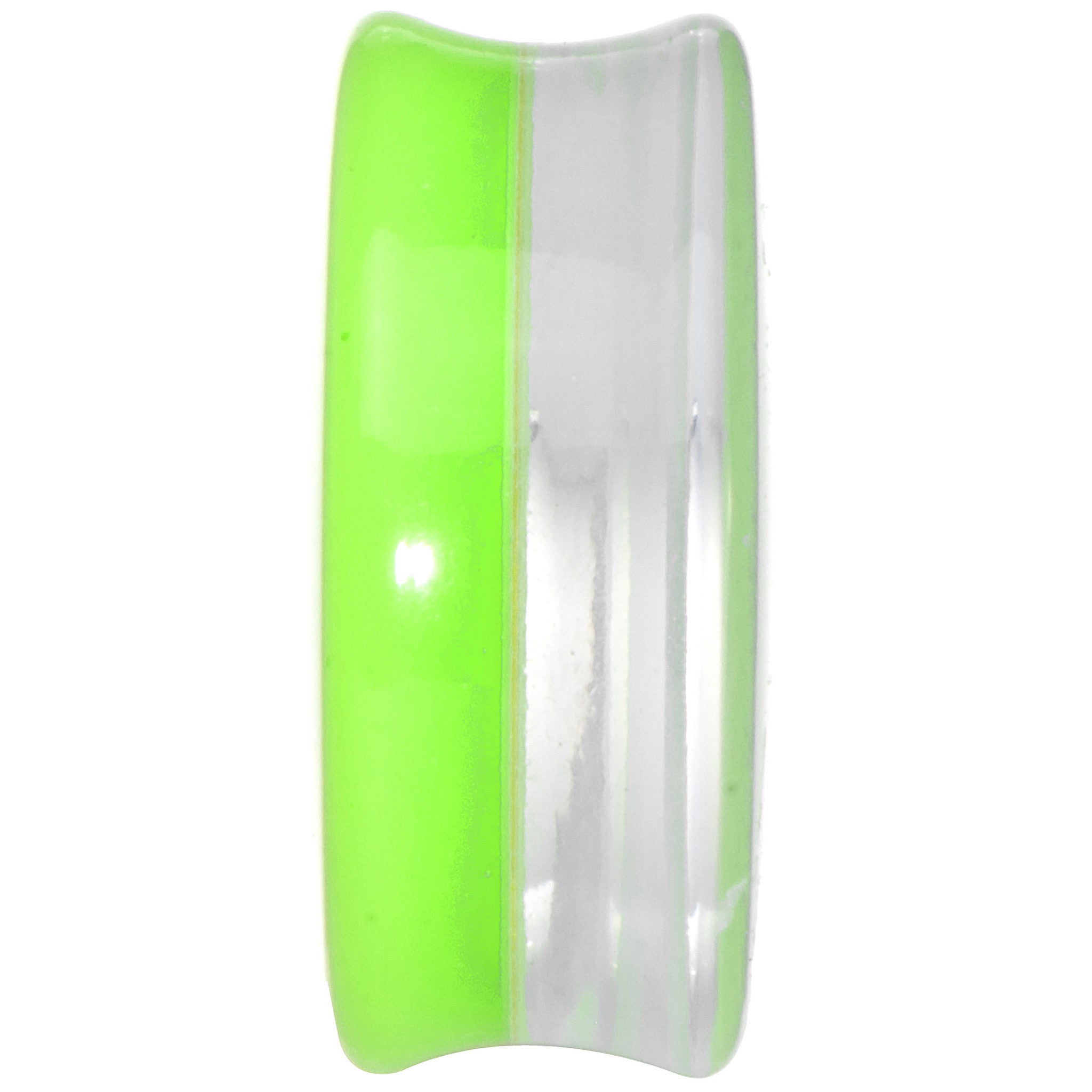 26mm Green Neon Glitter Saddle Plug