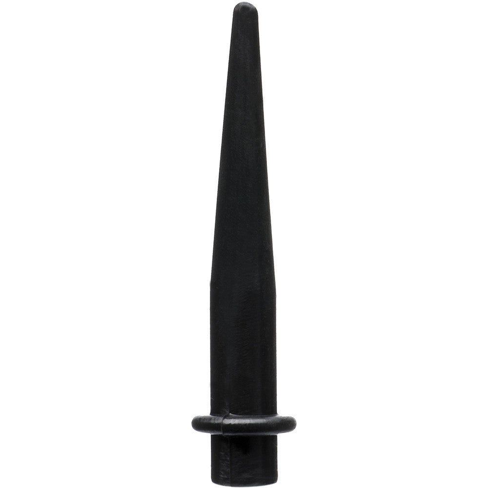 4 Gauge Black Silicone Taper