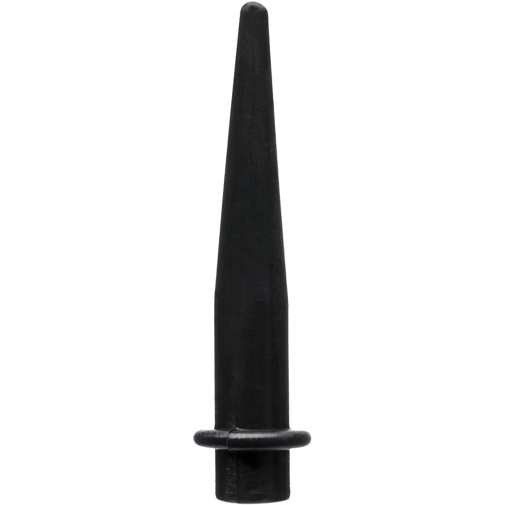 6 Gauge Black Silicone Taper