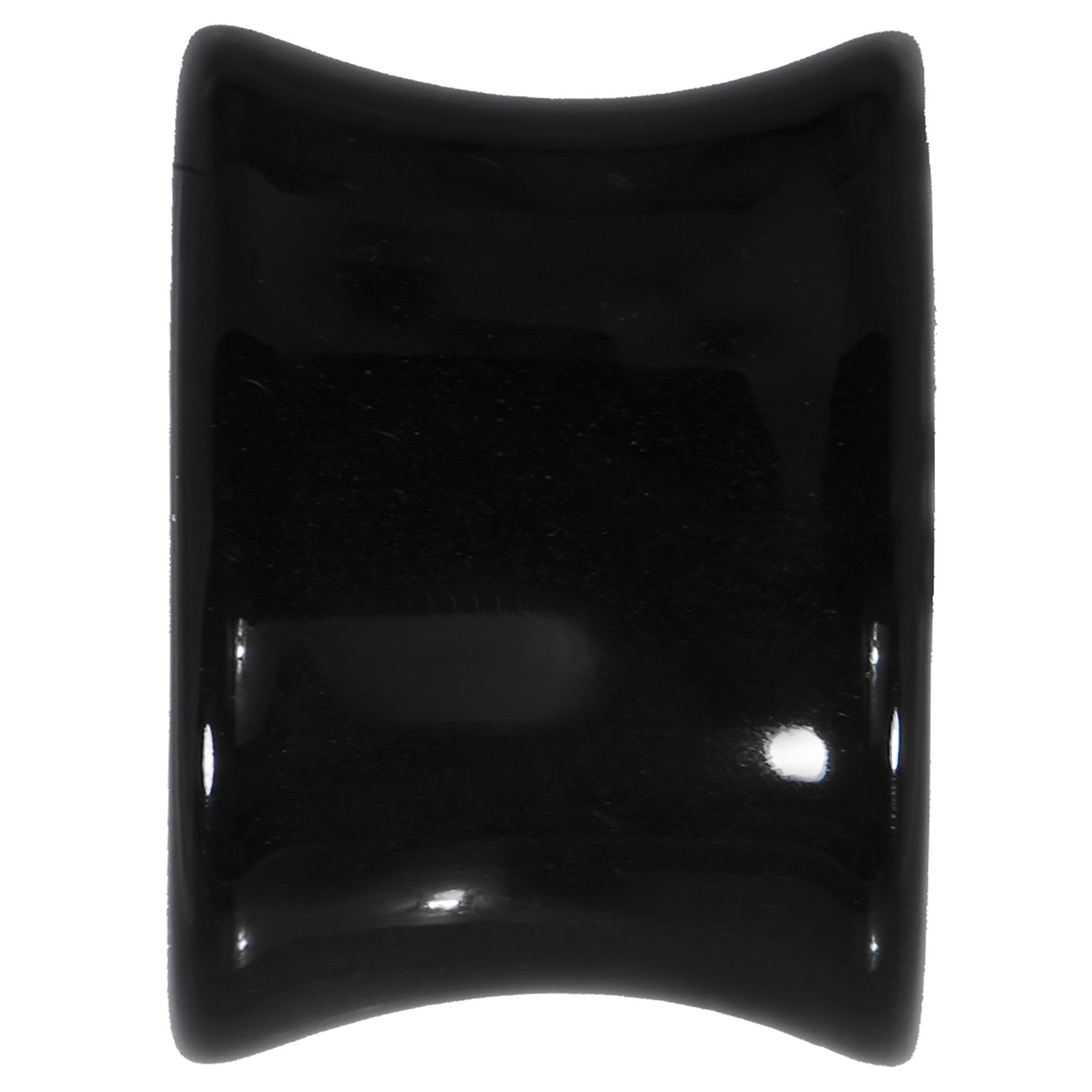 1/2 Black Acrylic Hollow Butterfly Saddle Plug