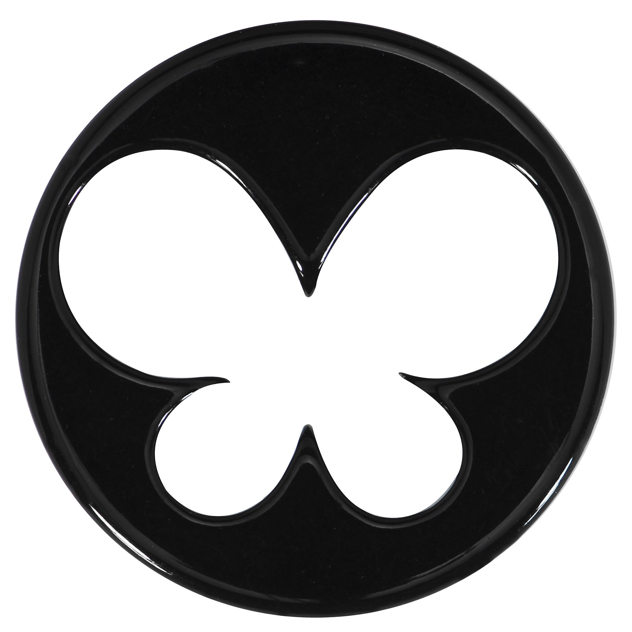 26mm Black Acrylic Hollow Butterfly Saddle Plug