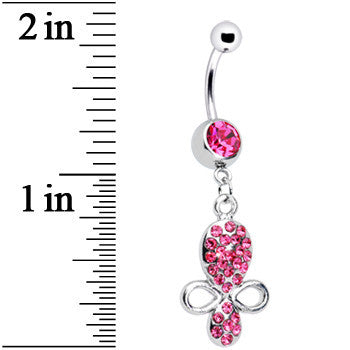 Pink Gem Benevolent Jeweled Belly Ring