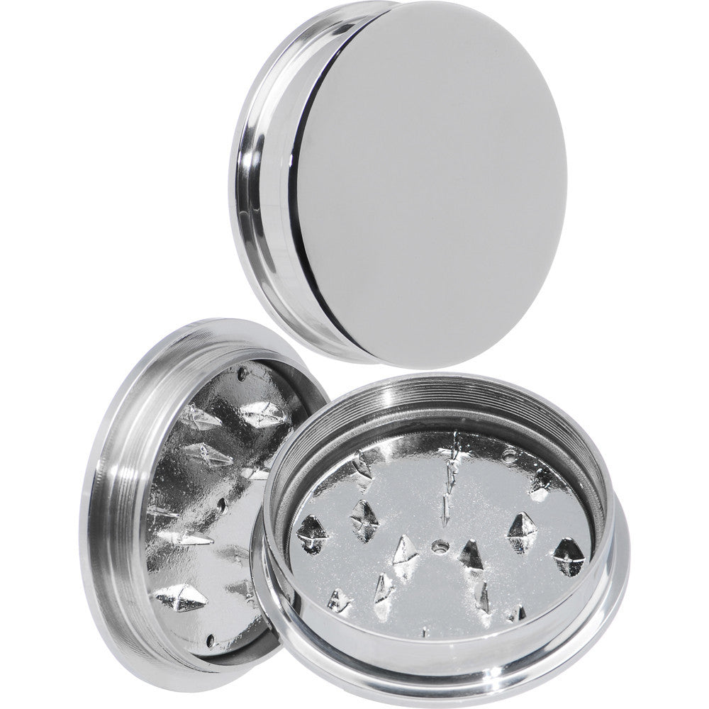 41mm Stainless Steel Herb Stash and Grinder Plug Set