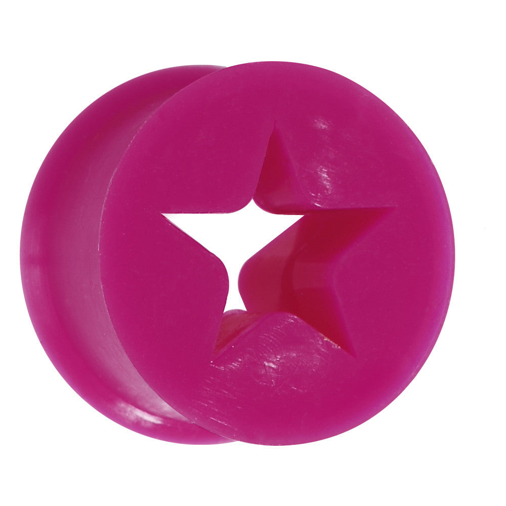 1/2 Purple Star Silicone Flexible Tunnel