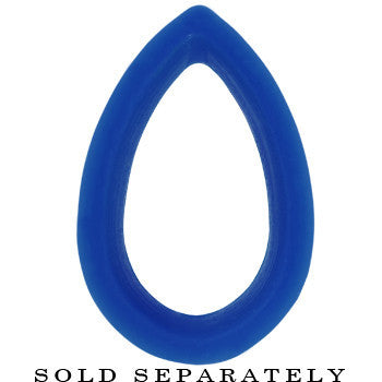 7.35mm Blue Teardrop Silicone Flexible Tunnel