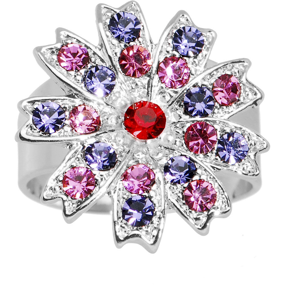 Enchanting Flower Adjustable Ring