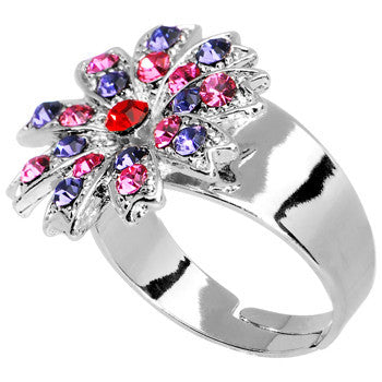 Enchanting Flower Adjustable Ring