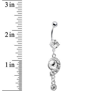 Crystalline Gem Breathtaking Drop Belly Ring