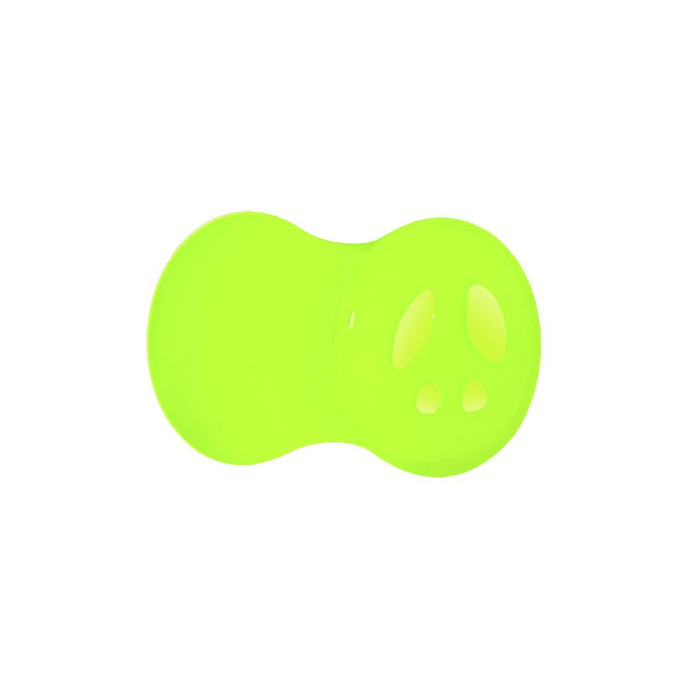 Acrylic Neon Green Peace Sign Tunnel Plug 2 Gauge to 20mm