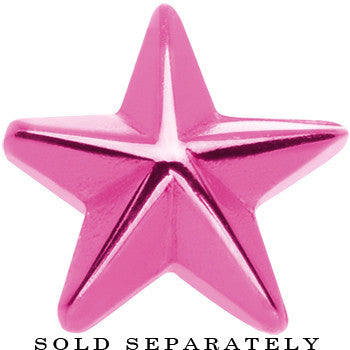 Pink Titanium Star Cheater Plug