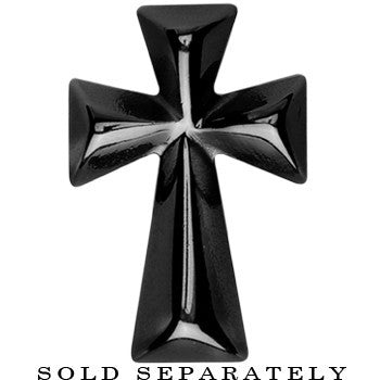 Black Titanium Cross Cheater Plug