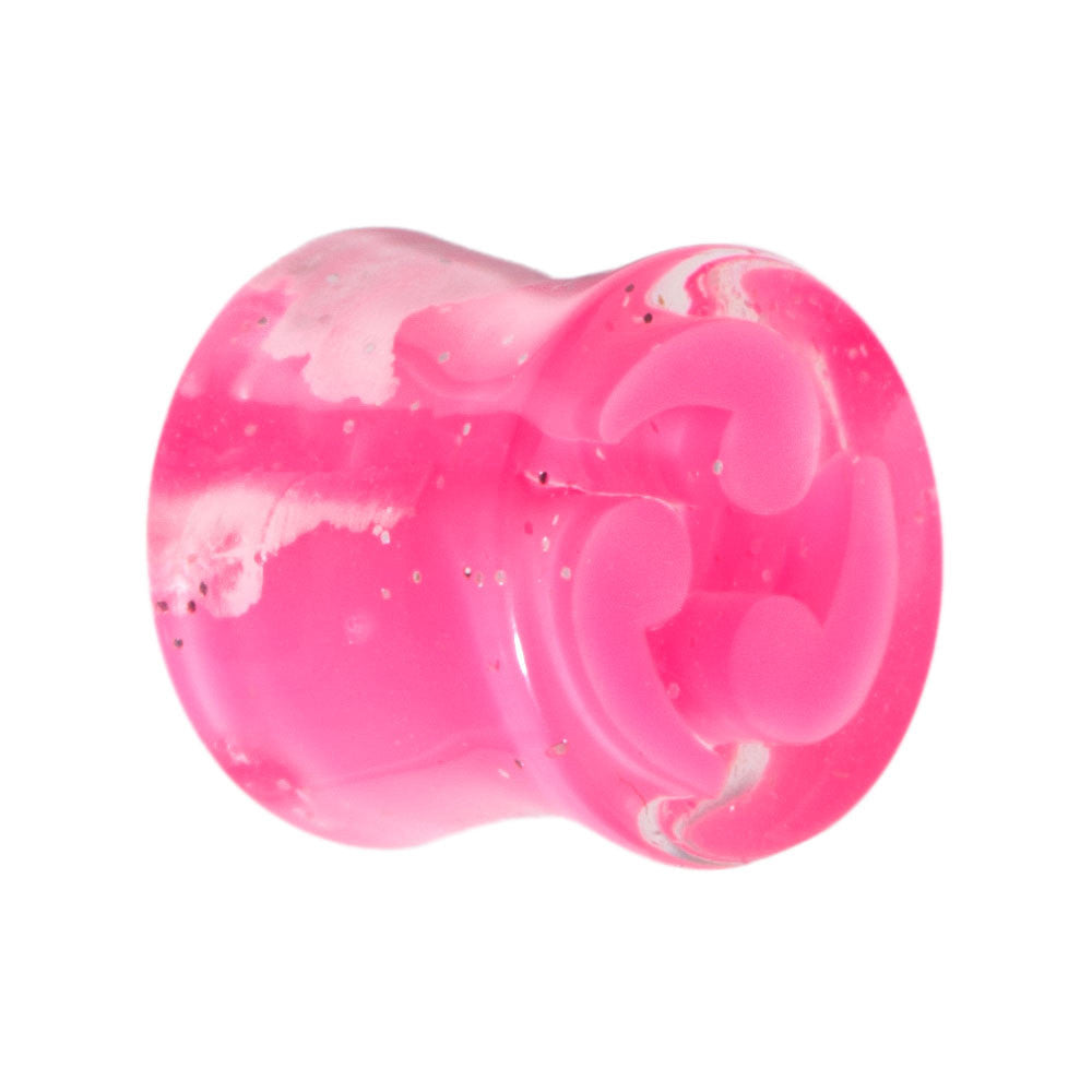 00 Gauge Pink Quotation Symbol Saddle Plug