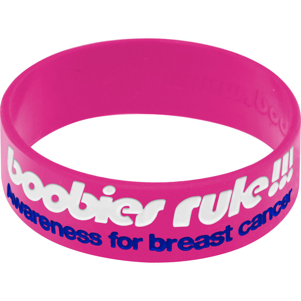 Pink Blue I Love Motor Boating Breast Cancer Bracelet