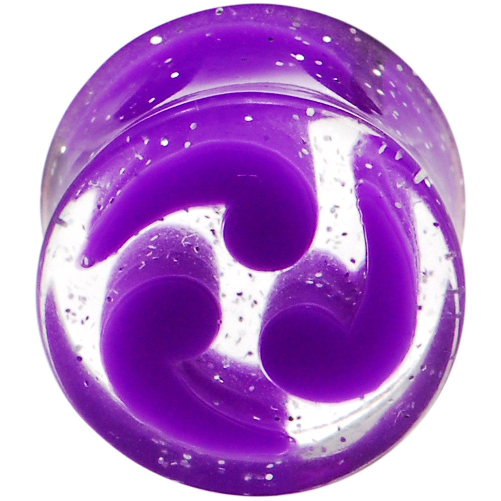 9/16 Purple Quotation Symbol Saddle Plug