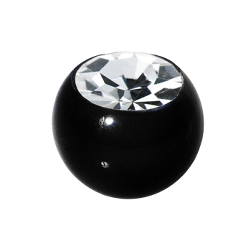 6mm Black Gem Acrylic Replacement Ball