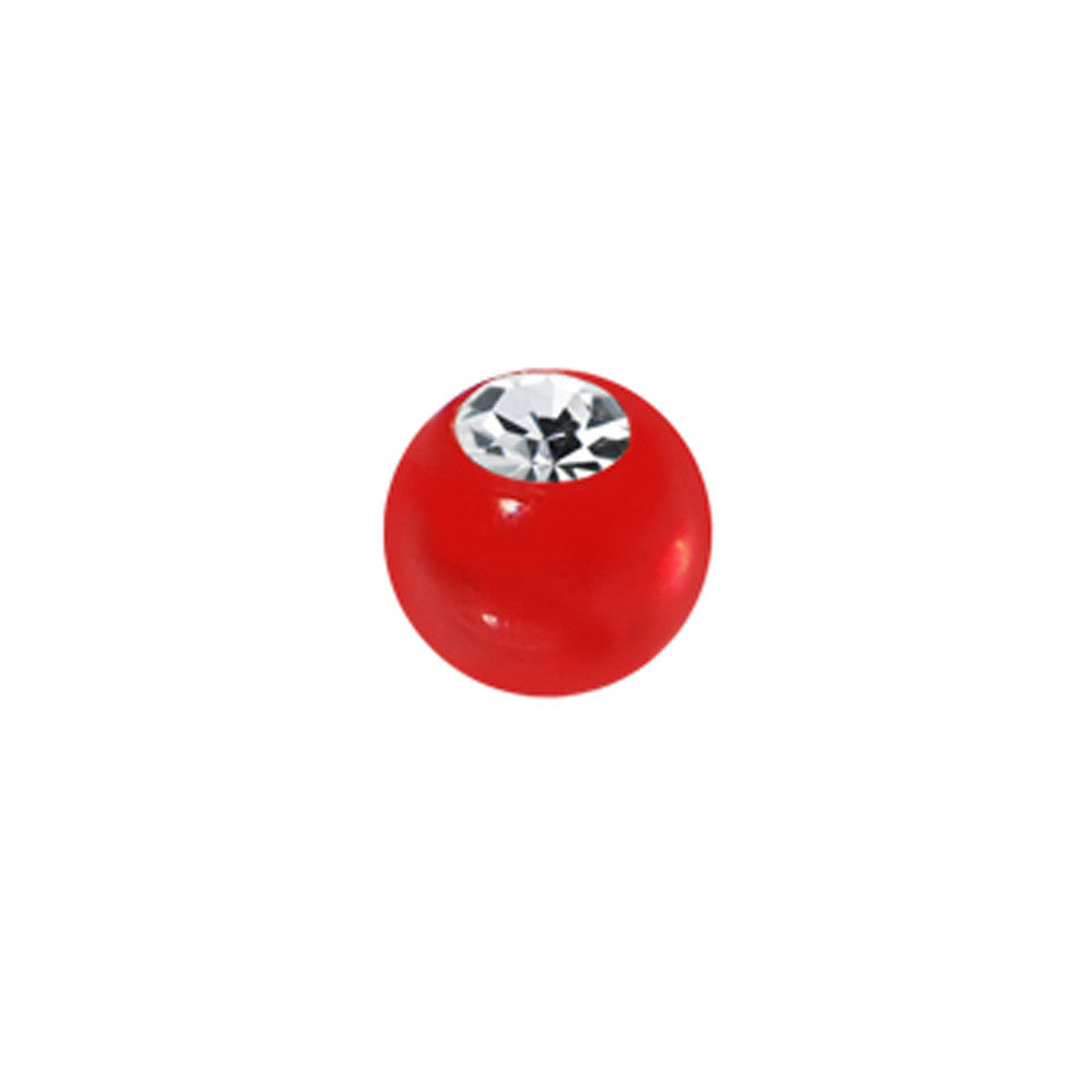 3mm Red Gem Acrylic Replacement Ball