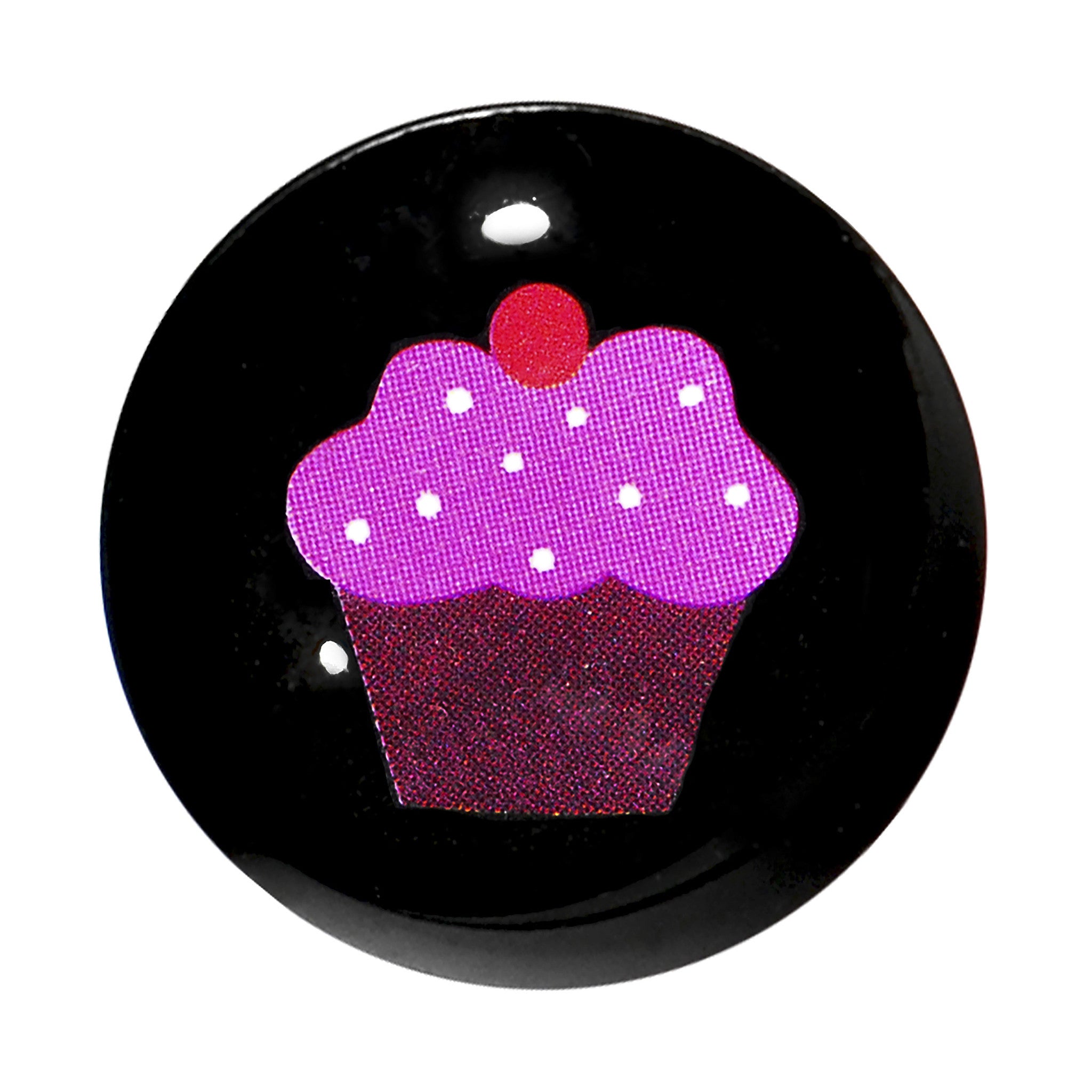 9/16 Acrylic Single Flare Cherry Cupcake Plug