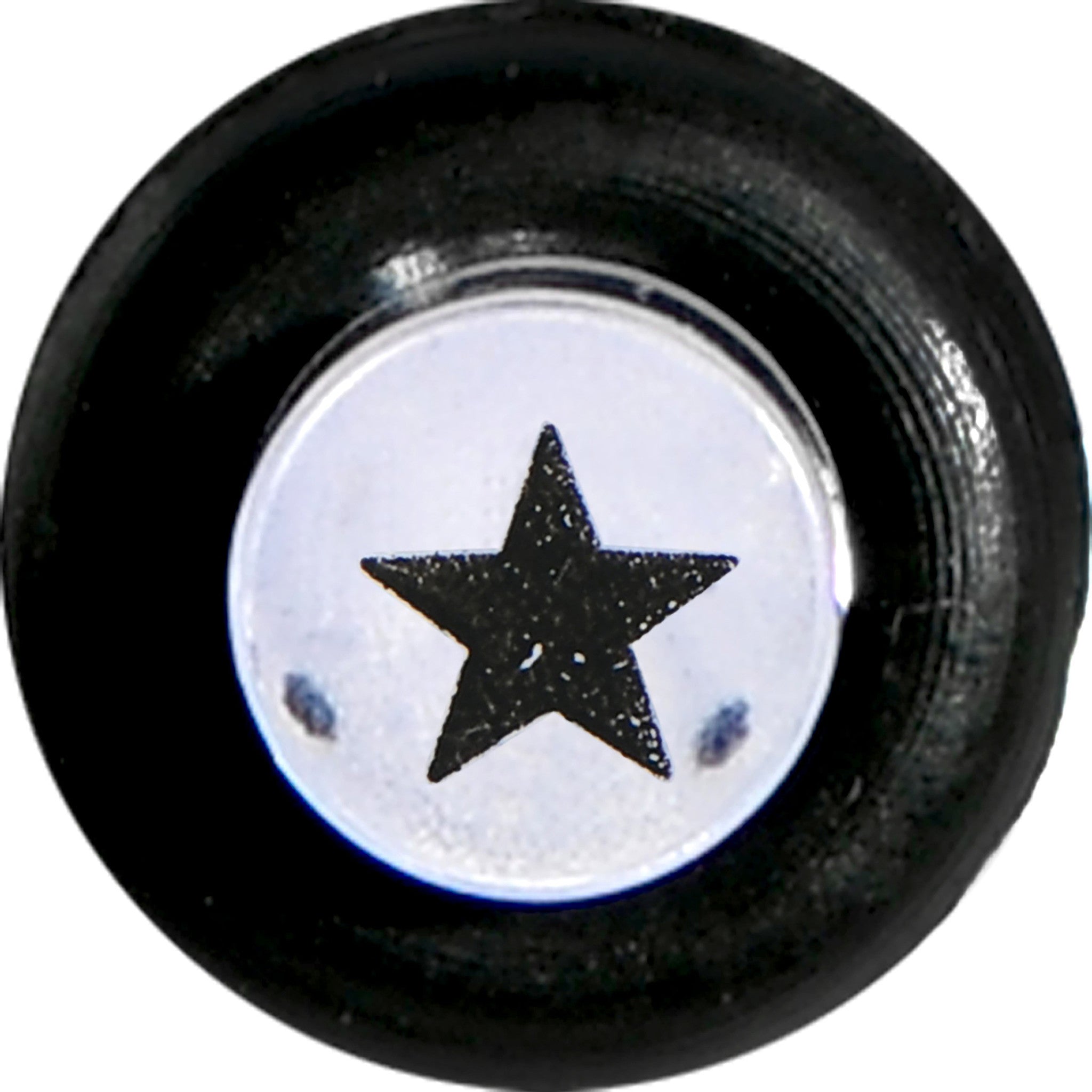 8 Gauge Clear Acrylic Glitter Black Star Confetti Taper