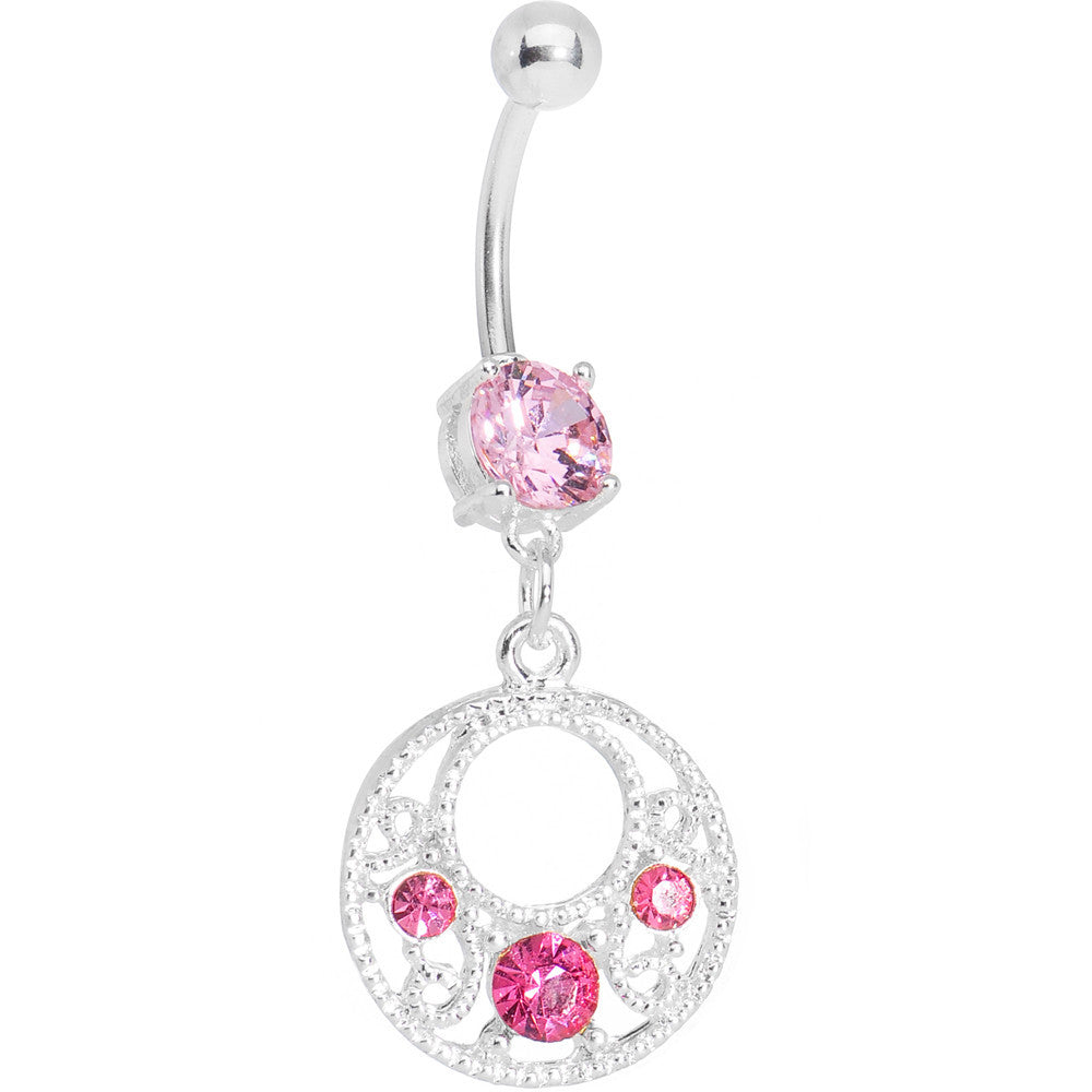 Pink Circular Seduction Belly Ring