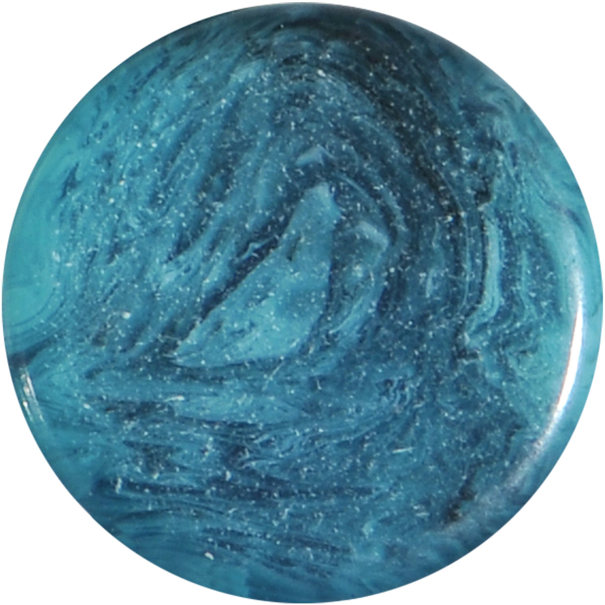 2 Gauge Teal Marble Swirl Acrylic Single Flare Plug Set