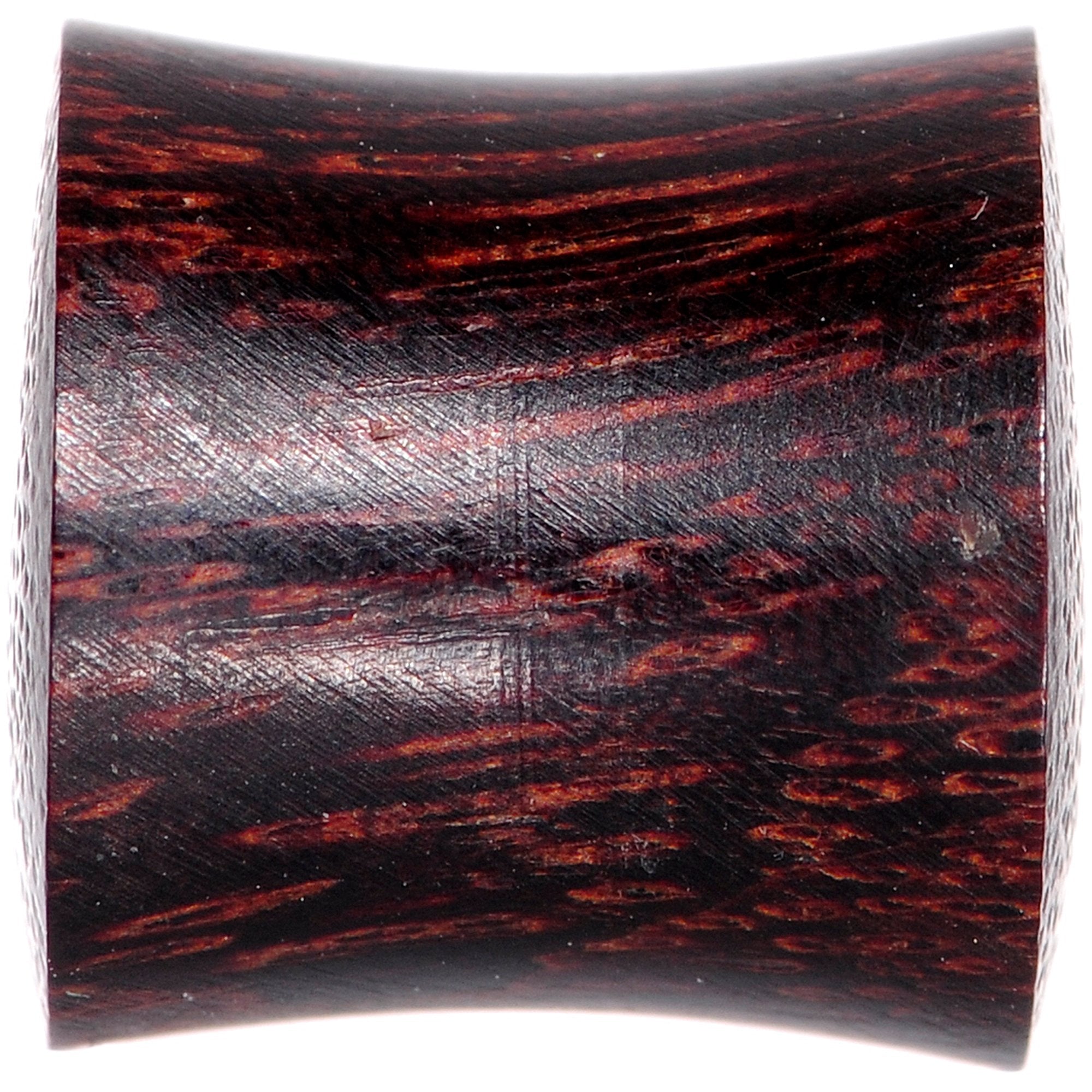 00 Gauge Organic Tamarind Wood Offset Eyelet Saddle Plug