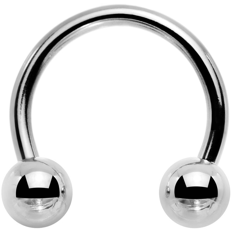 14 Gauge 1/2 Stainless Steel Horseshoe Circular Barbell