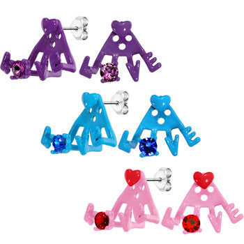 Love Times Three Stud Earring Set