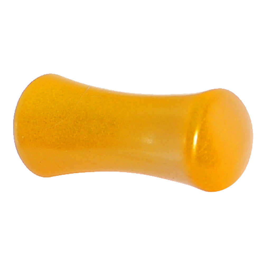 6 Gauge Honey Yellow Metallic Pearl Acrylic Saddle Plug