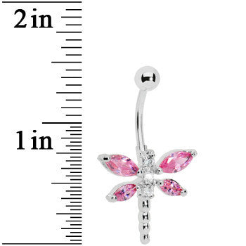 Body Candy Womens 14G 316L Surgical Steel Navel Ring Piercing Purple Accent  Dragonfly Dangle Belly Button Ring - Walmart.com