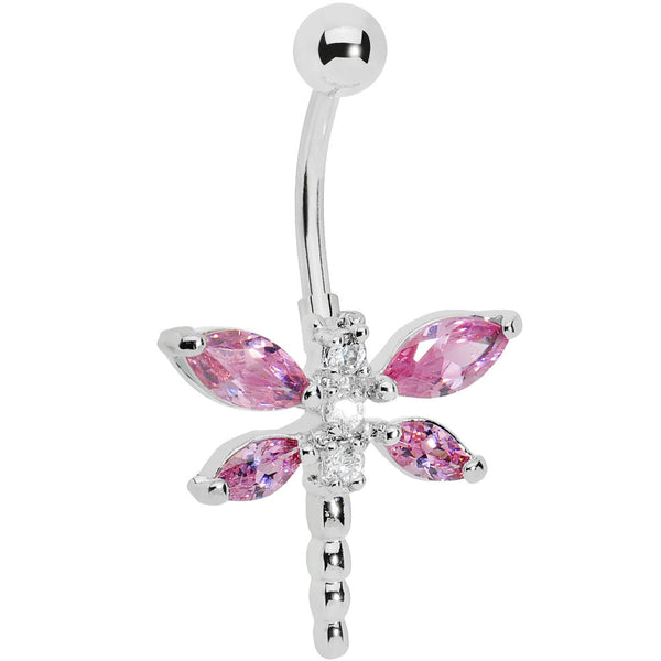 Dragonfly Belly Button Ring with Jewel - Walmart.com