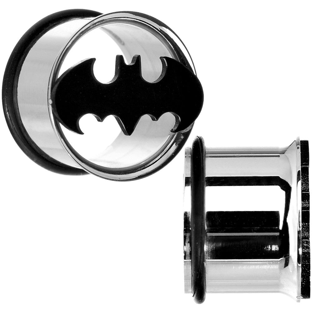 5/8 Stainless Steel Batman Tunnel Plug Set