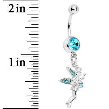 Aqua Gem Wishful Fairy Belly Ring