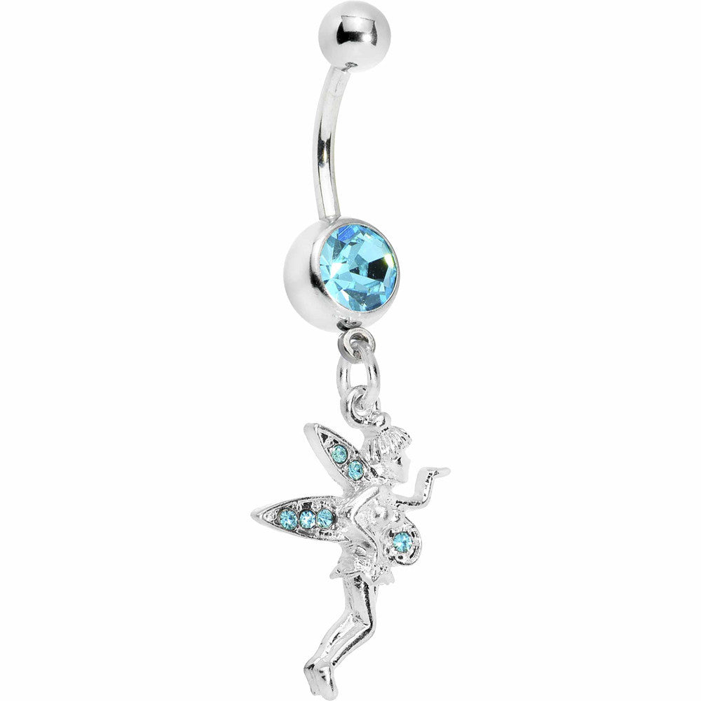 Aqua Gem Wishful Fairy Belly Ring