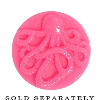 9/16 Pink Acrylic Octopus Plug