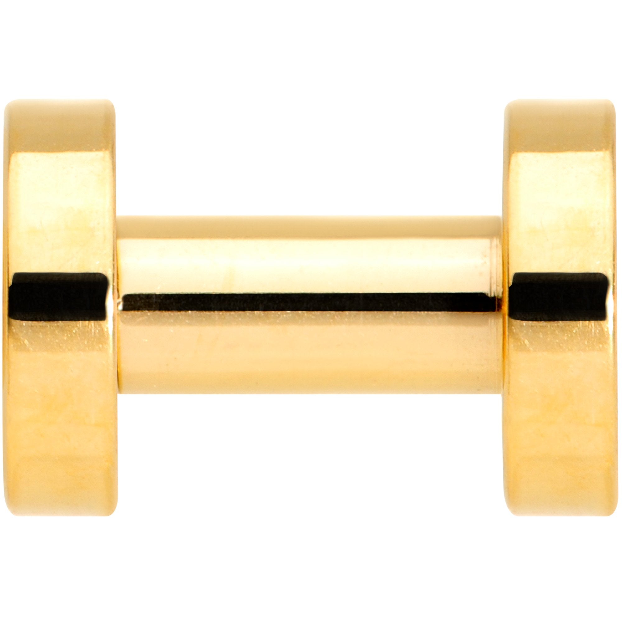 8 Gauge Gold Plated Screw Fit Tunnel Set