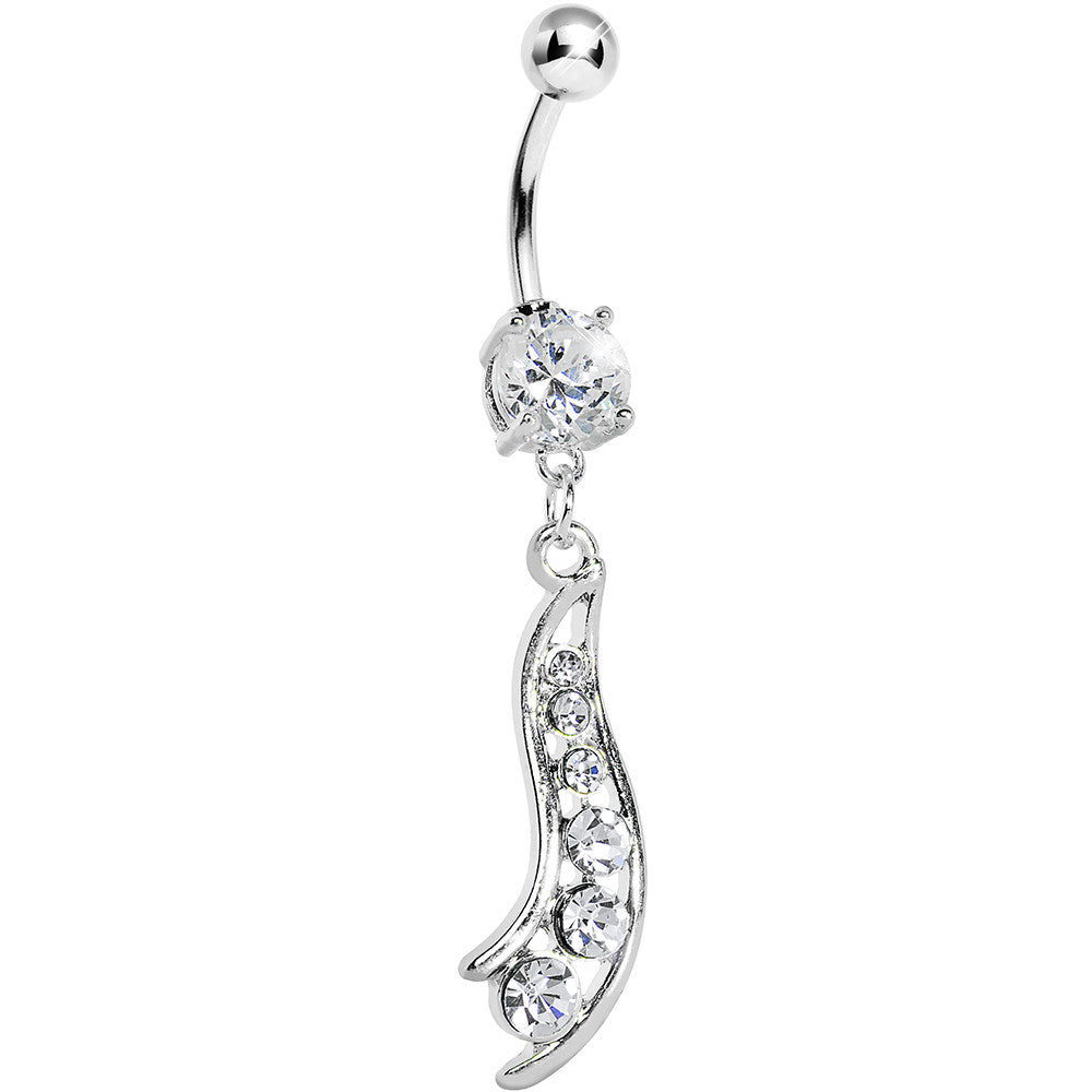 Crystalline Gem Journey Swirl Belly Ring